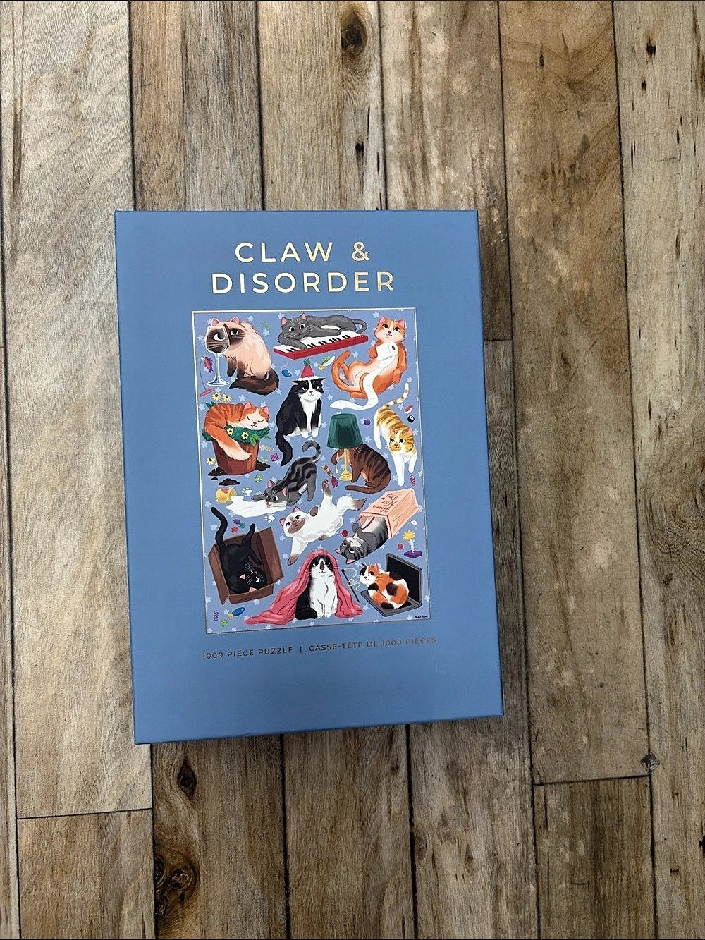 Hobbry Claw & Disorder 1000-Piece Jigsaw Puzzle Blue